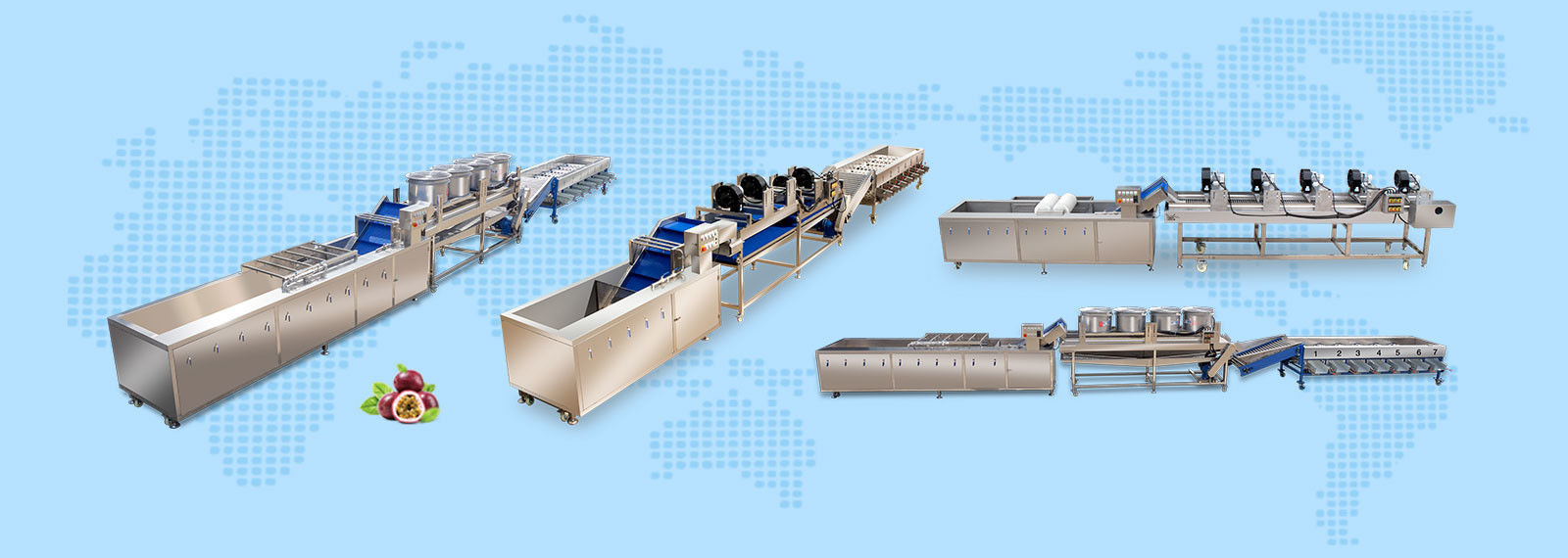 Vegetable Hair Roller Bubble Washing Selection Cutting Machine Production Line