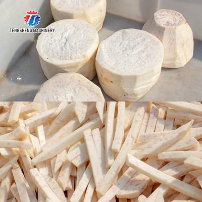 Carrot Slicing Cutter 1500KG/H Potato Chips Making Machine
