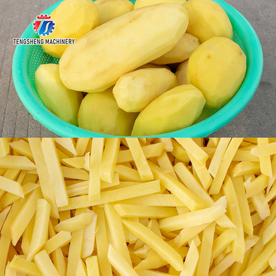 Carrot Slicing Cutter 1500KG/H Potato Chips Making Machine