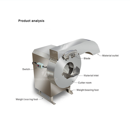 Small commercial vegetable cutting machine Vegetable and melon slicing, slicing and slicing machine