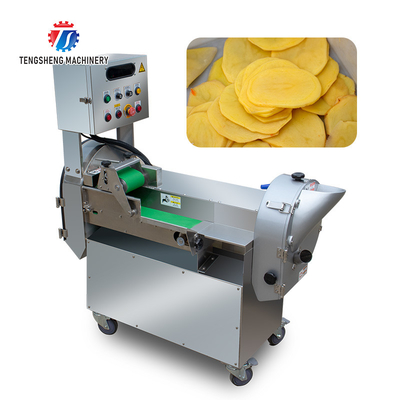 2.25KW Two End Cutter Vegetable Processing Machine Cube Slice Strip Industrial
