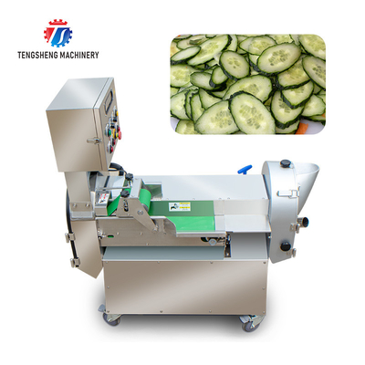 Potato Taro Slivers Segments Fruit Cutting Machine , Waterproof Motor Leaf Vegetable Cutter