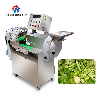 2.25kw 1000kg/h Commercial large double - head vegetable cutting machine multi-functional dicing silk section machine