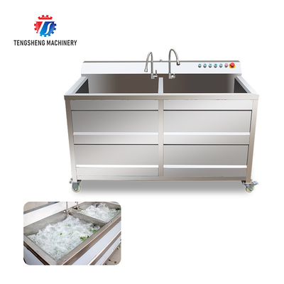 1.1KW Commercial eddy current bubble washing machine ozone multifunctional vegetable washing machine