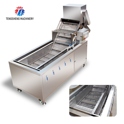 2.6KW Fruit and vegetable bubble cleaner high pressure spray type commercial vegetable washing machine
