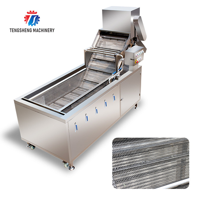 2.6KW Fruit and vegetable bubble cleaner high pressure spray type commercial vegetable washing machine