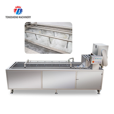 240KG Fruit and vegetable ozone cleaning machine cleaning equipment ultrasonic bubble spray washing machine