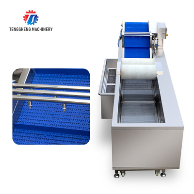 250KG Commercial fruit and vegetable brush cleaning machine air bubble cleaning machine multi-functional washing