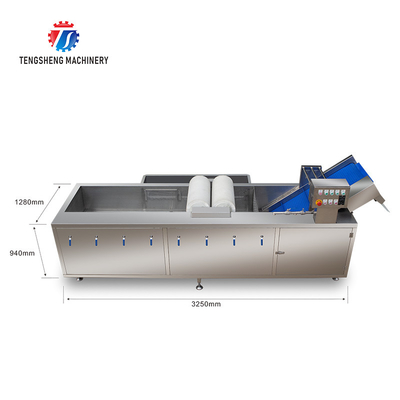 250KG Stainless steel washing machine Fruit and vegetable cleaning equipment can be assembled production line