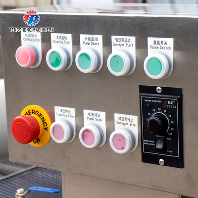 250KG Commercial fruit and vegetable brush cleaning machine air bubble cleaning machine multi-functional washing