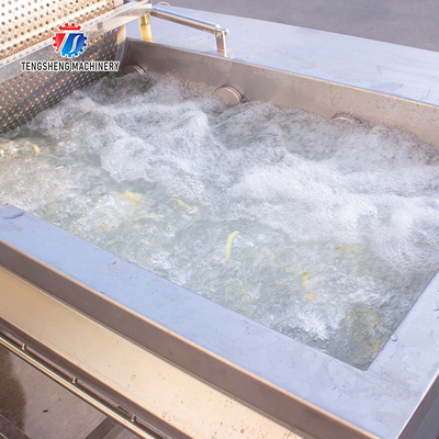 1000KG/H Supply of eddy current washing machine commercial fruit and vegetable washing machine drain spray vortex out