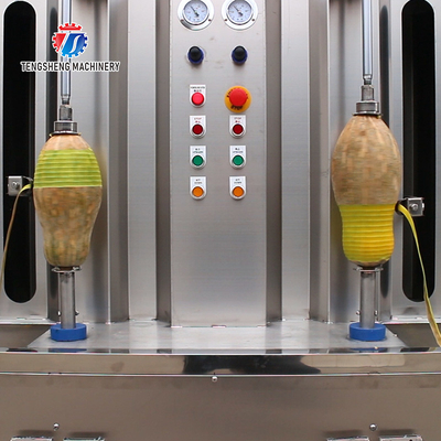 1.5KW 300KG Double head single knife peeling machine automatic stainless steel peeling machine