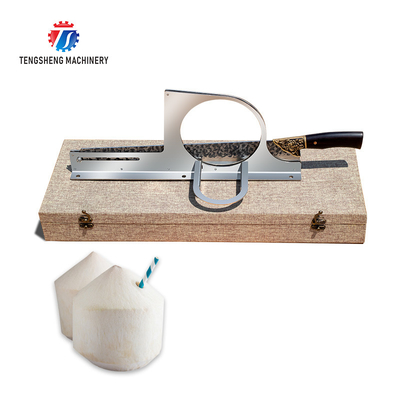 2.25KG A commercial coconut guillotine can be used with a coconut peeler