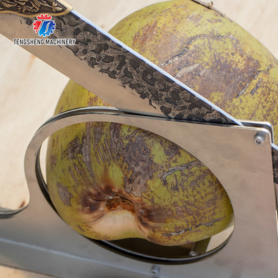 2.25KG A commercial coconut guillotine can be used with a coconut peeler