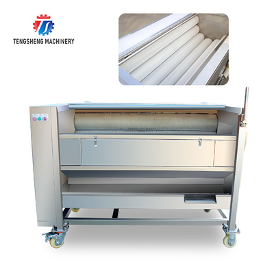 SUS304 1.5KW Potato Washing And Peeling Machine Bulb Root Veg
