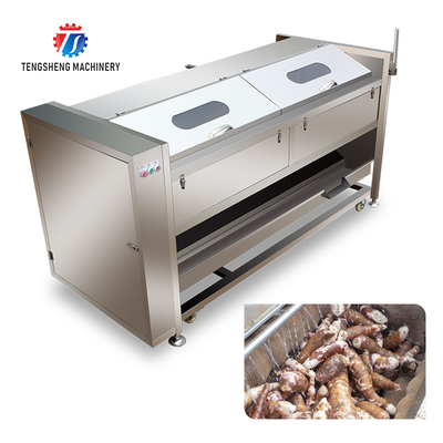 380KG Stainless steel roller cleaning machine, ginger, taro, lotus root, cleaning and peeling machine