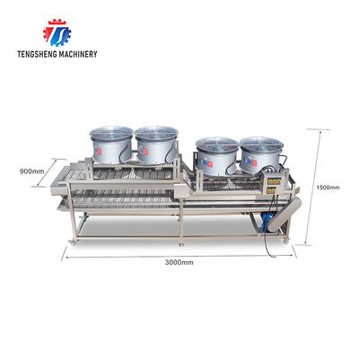 350KG Natural room temperature stainless steel air drying machine air drying line strong flow turnover air drying