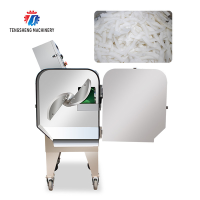 1.25KW 800Kg / Hour Vegetable Cutting Machine Potato Slicer Cubes