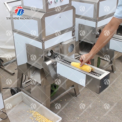 Electric Sweet Corn Peeling Machine Threshing Small Maize Shelling Ear Corn