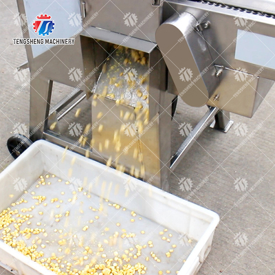 Industrial SS Corn Deseeding Machine ,  Husking Shucking Fruit Processing Equipment