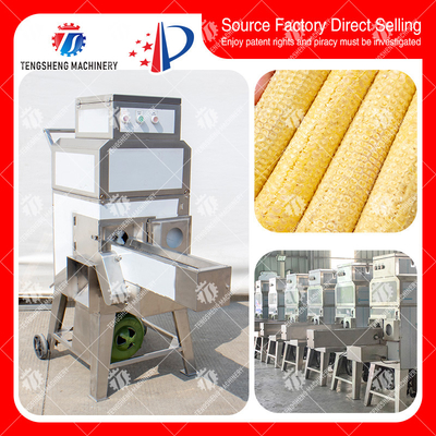 Industrial SS Corn Deseeding Machine ,  Husking Shucking Fruit Processing Equipment