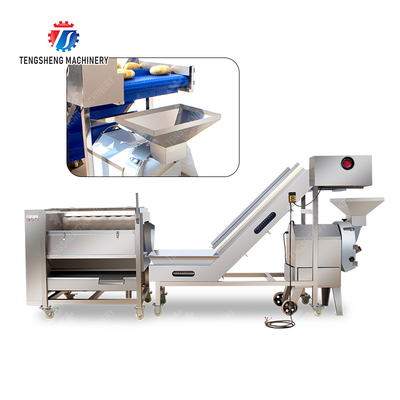 Roller washing and cutting production line