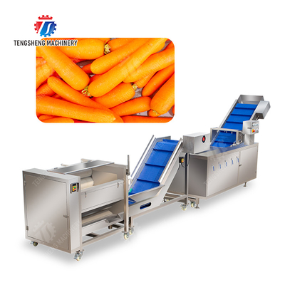 Roller brush bubble washing production line Fruit Vegetable FOOD processing production Machine