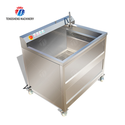 Single cylinder fruit and vegetable washing machine with slag separator Leaves Vegetables Onions Leafy vegetables Cabbage varieties Herbs Fruiting vegetables Wash Washer Washing Cleaning processing