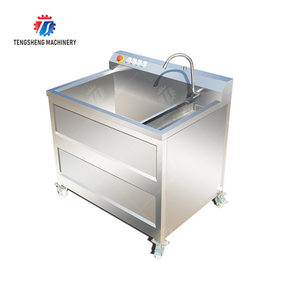 Single cylinder fruit and vegetable washing machine with slag separator Leaves Vegetables Onions Leafy vegetables Cabbage varieties Herbs Fruiting vegetables Wash Washer Washing Cleaning processing