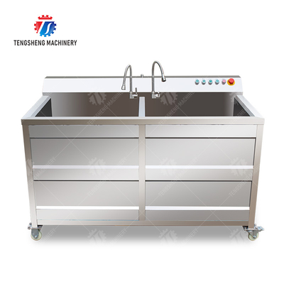 Fruit Orange Leaves Vegetables sward beans  Herbs Fruiting vegetables Wash Washer Washing Cleaning processing production Double cylinder fruit and vegetable washing machine