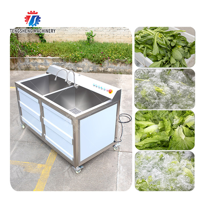 Fruit Orange Leaves Vegetables sward beans  Herbs Fruiting vegetables Wash Washer Washing Cleaning processing production Double cylinder fruit and vegetable washing machine