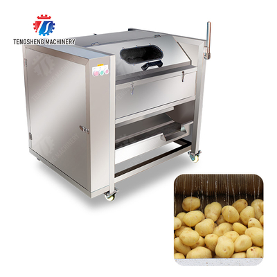 Wash Washer Washing Cleaning processing production Destoning Supplying soybeans  Potato Carrot Taro Sweet potato Yam Saiko persimmon Sealed cover brush peeling machine