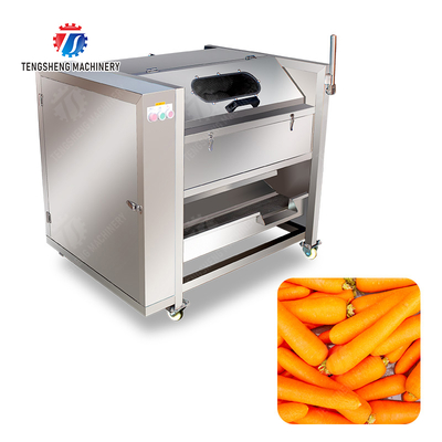 Wash Washer Washing Cleaning processing production Destoning Supplying soybeans  Potato Carrot Taro Sweet potato Yam Saiko persimmon Sealed cover brush peeling machine