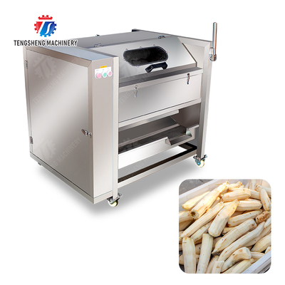 Wash Washer Washing Cleaning processing production Destoning Supplying soybeans  Potato Carrot Taro Sweet potato Yam Saiko persimmon Sealed cover brush peeling machine