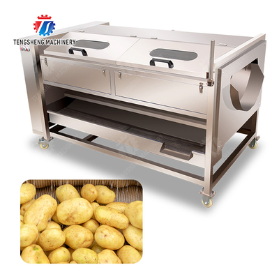 Ginger Potato Carrot Taro Sweet potato Yam Saiko persimmon papaya horseshoe Sealed Cover Type Peeling Machine Wash Washer Washing Cleaning
