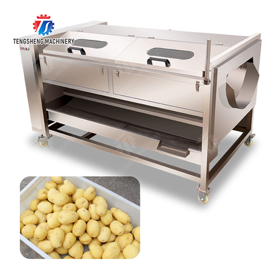 Ginger Potato Carrot Taro Sweet potato Yam Saiko persimmon papaya horseshoe Sealed Cover Type Peeling Machine Wash Washer Washing Cleaning