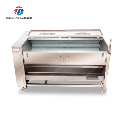 Ginger Potato Carrot Taro Sweet potato Yam Saiko persimmon papaya horseshoe Sealed Cover Type Peeling Machine Wash Washer Washing Cleaning