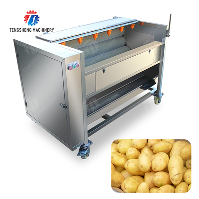 Fruit Vegetable Potatoes and round tuber crops Carrots and longitudinal root vegetables Ginger Potato Carrot Taro Sweet potato Yam Saiko persimmon Roller brush washing and peeling machine with spray