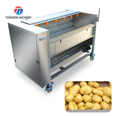 Fruit Vegetable Potatoes and round tuber crops Carrots and longitudinal root vegetables Ginger Potato Carrot Taro Sweet potato Yam Saiko persimmon Roller brush washing and peeling machine with spray
