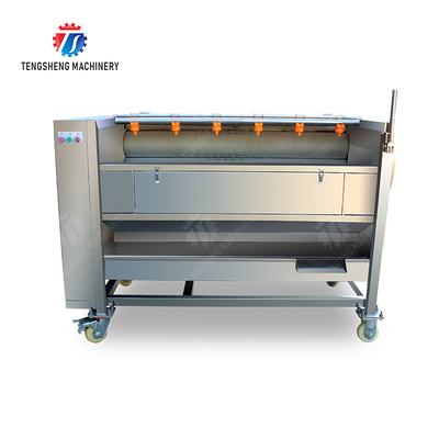 Fruit Vegetable Potatoes and round tuber crops Carrots and longitudinal root vegetables Ginger Potato Carrot Taro Sweet potato Yam Saiko persimmon Roller brush washing and peeling machine with spray