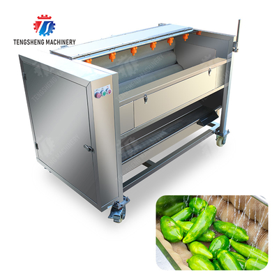 Fruit Vegetable Potatoes and round tuber crops Carrots and longitudinal root vegetables Ginger Potato Carrot Taro Sweet potato Yam Saiko persimmon Roller brush washing and peeling machine with spray