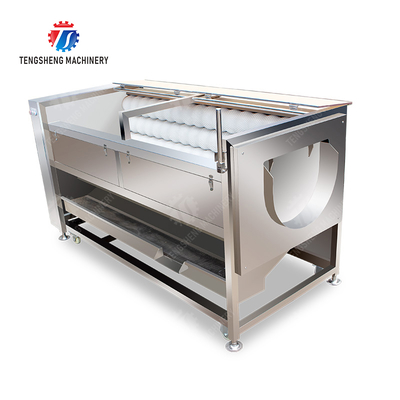 Large scale brush Washing cleaning and peeling machine Ginger Potato Carrot Taro Sweet potato Yam Saiko persimmon papaya horseshoe macadamia nut