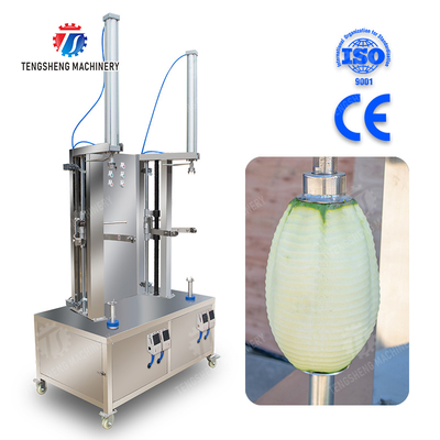 papaya chieh-qua pumpkin wax gourd pineapple Vegetable Vertical double cutter peeling machine processing production