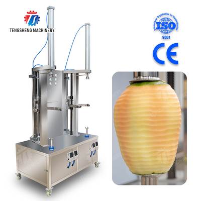papaya chieh-qua pumpkin wax gourd pineapple Vegetable Vertical double cutter peeling machine processing production