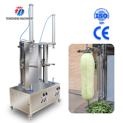 papaya chieh-qua pumpkin wax gourd pineapple Vegetable Vertical double cutter peeling machine processing production