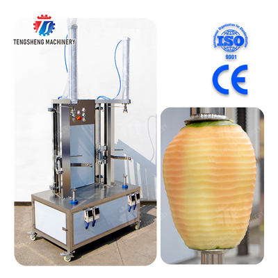 papaya chieh-qua pumpkin wax gourd pineapple Vegetable Vertical double cutter peeling machine processing production