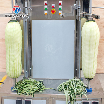 papaya chieh-qua pumpkin wax gourd pineapple Vegetable Vertical double cutter peeling machine processing production