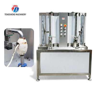 Melon and fruit double-head with single cutter peeling machine papaya chieh-qua pumpkin wax gourd Peeling & polishing