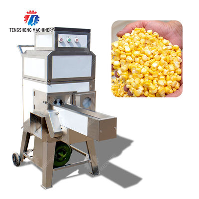 Sweet Glutinous Commercial Corn Peeling Machine 500Kg / Hour Automatic