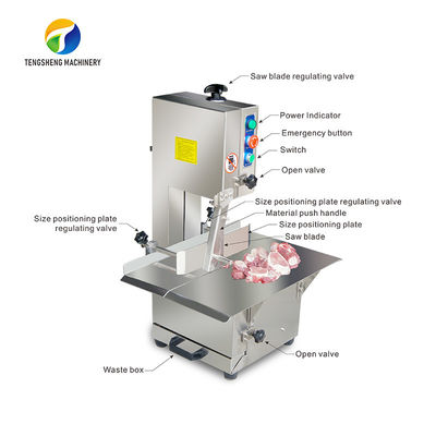 1.1KW Creophagy Electric Bone Cutting Machine , Disassembly Bone Saw Cutter Machine